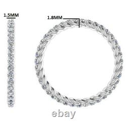 0.50 Carat Round Brilliant Cut Diamonds Full Eternity Ring in 18K White Gold