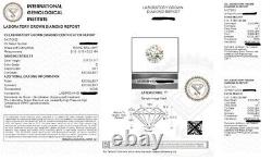 0.5ct Diamond Double Halo White Gold & Gift Box Lab-Created IGI Certification