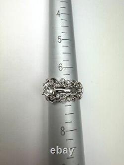 0.70ct Natural Round Diamond 14k White Gold 2 ring set with GSI certificate