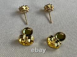 10K Yellow Gold Diamond Earrings 2.33g Fine Jewelry SGL Certificate 1 CTW Studs