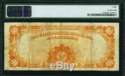 $10 1922 Fr# 1173 Large S/N GOLD CERTIFICATE PMG Very Fine 30 VF30