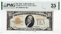 $10 1928 GOLD CERTIFICATE SERIES 1928 FR2400 (PMG 25 Very Fine)