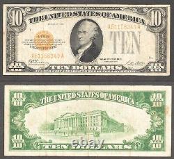 $10 1928 Gold Certificate Fr. 24000 Very Fine