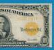 $10. Fr. 1173 1922 Gold Seal Gold Certificate Very Fine
