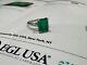 14K White Gold 5 CT Natural Emerald & Diamond Ring withEGL Authentic Certificate