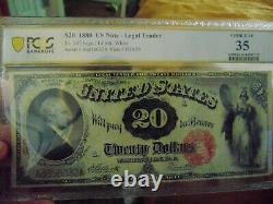 1880 U S Note 20.00 Bill Pcgs Choice Fine 35