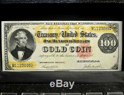 1882 $100 Gold Certificate Vf Net Very Fine L@@k Now 886 Trusted