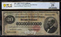 1882 $20 Gold Certificate FR-1178 Graded PCGS 20 Very Fine