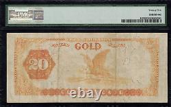 1882 $20 Gold Certificate FR-1178 Graded PMG 25 Very Fine