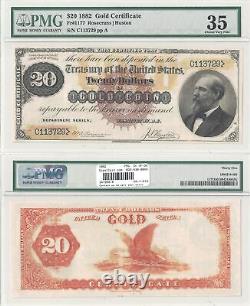 1882 $20 Gold Certificate Fr 1177 PMG Choice Very Fine-35