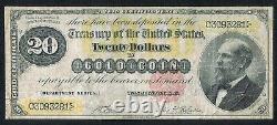 1882 $20 Gold Certificate Large Note Scarce, Very Fine Lyons/Roberts 038C