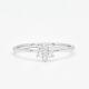 18KT White Gold Round Flower Cluster Set Diamonds Engagement Ring R31107