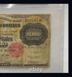 1900 $10000 Fr. 1225h Gold Certificate Hole Punch Cancelled