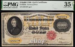 1900 $10,000 Gold Certificate Fr. 1225c PMG 35 NET