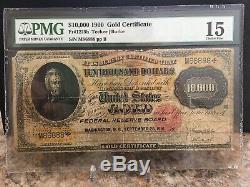 1900 $10,000 Gold Note Certificate PMG 15 Choice Fine