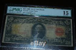 1905 $20 Technicolor Gold Certificate FR1180 Lyons-Treat, PMG Choice Fine 15