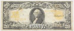1906 $20 Dollar Gold Certificate Large Size Currency Note Fr-1186 Fine/VF