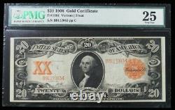 1906 $20 Gold Certificate Fr. #1181 Pmg Very Fine 25