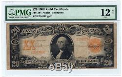 1906 $20 Gold Certificate Fr. 1184 PMG Fine 12 Y00005533