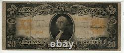 1906 $20 Gold Certificate Note Currency Fr. 1186 Teehee Burke Pmg Fine F 12 (659)