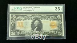 1906 $20 Gold Certificate PMG Choice Very Fine-35 EPQ Fr#1186