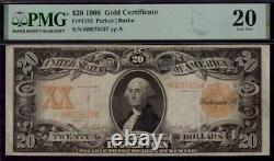 1906 $20? Pretty (Gold Certificate) PMG 20 NO COMMENT