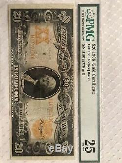 1906 20 gold certificate PMG 25 Very Fine PRICED RIGHT