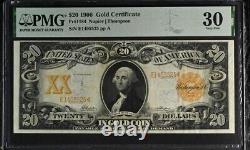 1906 Gold Certificate Large Size Fr. 1184 $20 PMG 30 Great Note Orange back