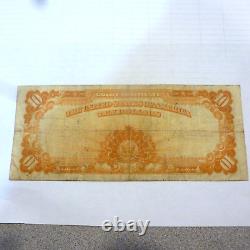 1907 $10 Dollar Gold Certificate Fr 1171 Large Note Parker-very Fine