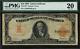 1907 $10 Gold Certificate FR-1167 Graded PMG 20 Comment Very Fine