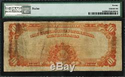 1907 $10 Gold Certificate FR-1167 Graded PMG 20 Comment Very Fine