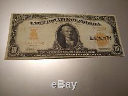 1907 $10 Gold Certificate FR-1169 Very Fine