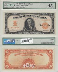 1907 $10 Gold Certificate Fr 1167 PMG Choice Extremely Fine-45