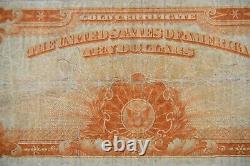 1907 $10 Gold Certificate Large Note Burke/Parker -Very Fine- 057E