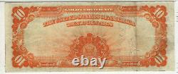 1907 $10 Gold Certificate Note Parker/burke Fr. 1171 Pmg Very Fine Vf 30 Epq(695)