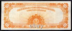 1907 $10 Gold Certificate Note Vernon Treat Fr. 1167 Pcgs B Very Fine Vf 30