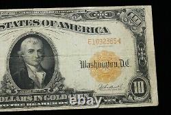1907 $10 Ten Dollar Fr #1171 Gold Certificate Parker Burke Extra Fine Xf