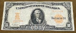 1907 $10 Ten Dollar Gold Seal Certificate Note FR. 1172 Extra Fine XF