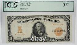 1907 fr. 1169 $10 Gold Certificate PCGS 30 Very Fine #071007