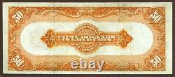 1913 $50 Gold Certificate FR-1198 PMG Graded Choice Very Fine 35