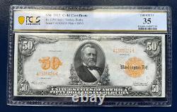1913 $50 Gold Certificate Fr. 1199 PCGS 35 Choice Very Fine
