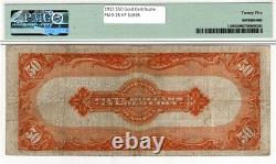1913 $50 Gold Certificate Note Fr. 1199 Teehee Burke Pmg Very Fine Vf 25