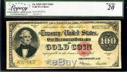 1922 $100 Gold Certificate Fr#1215 in Very Fine Condition #N357592