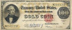 1922 $100 Gold Certificate Thomas Hart Benton Fr 1215 Nice Extremely Fine