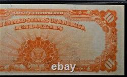 1922 $10 GOLD CERTIFICATE Fr#1173 LARGE SN PMG CHOICE VERY FINE 35 MINOR REPAIRS