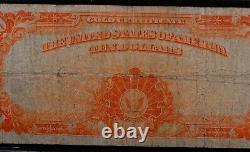 1922 $10 GOLD CERTIFICATE Fr. #1173a SMALL SERIAL # FINE TINY PINHOLE AT CENTER
