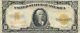 1922 $10 GOLD CERTIFICATE LARGE SIZE CURRENCY THE ROARING'20's VERY FINE