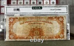 1922 $10 Gold Certificate, Certified Fine 12