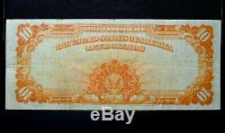 1922 $10 Gold Certificate Ch-vf Choice Very Fine L@@k Now 345 Trusted