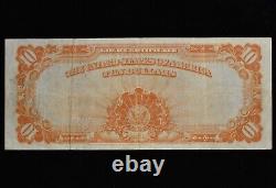 1922 $10 Gold Certificate? Ch-vf Very Fine? Seal Note Bill X 627? Trusted